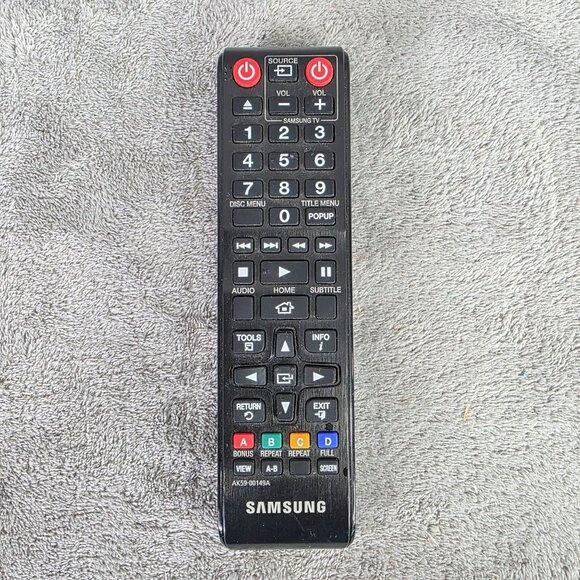 Samsung OEM Original AK59-00149A Blu-Ray Player Remote Control No back Cover - Picture 2 of 5